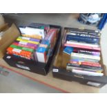 2 boxes containing Miller antique guides, encyclopedia and antique reference books