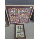 Two cigarette card pictures of footballers