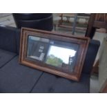 Mirror in walnut frame