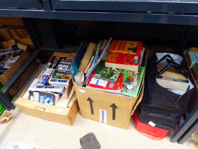 12 bags and boxes containing a qty of paperback novels and reference books - Image 4 of 4