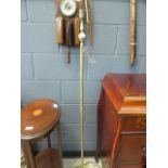 Brass floor lamp with onyx base