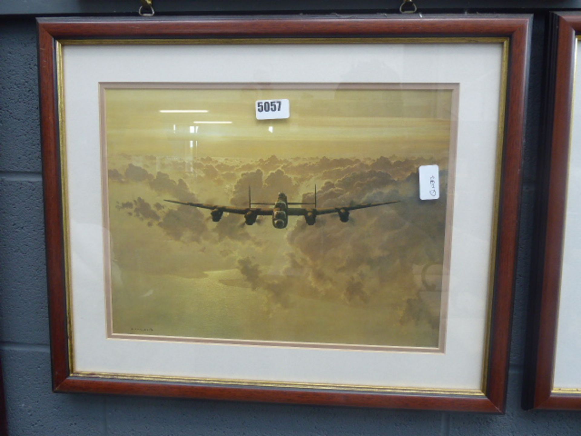 Two Coulson aviation prints of lancaster bomber and the red arrows