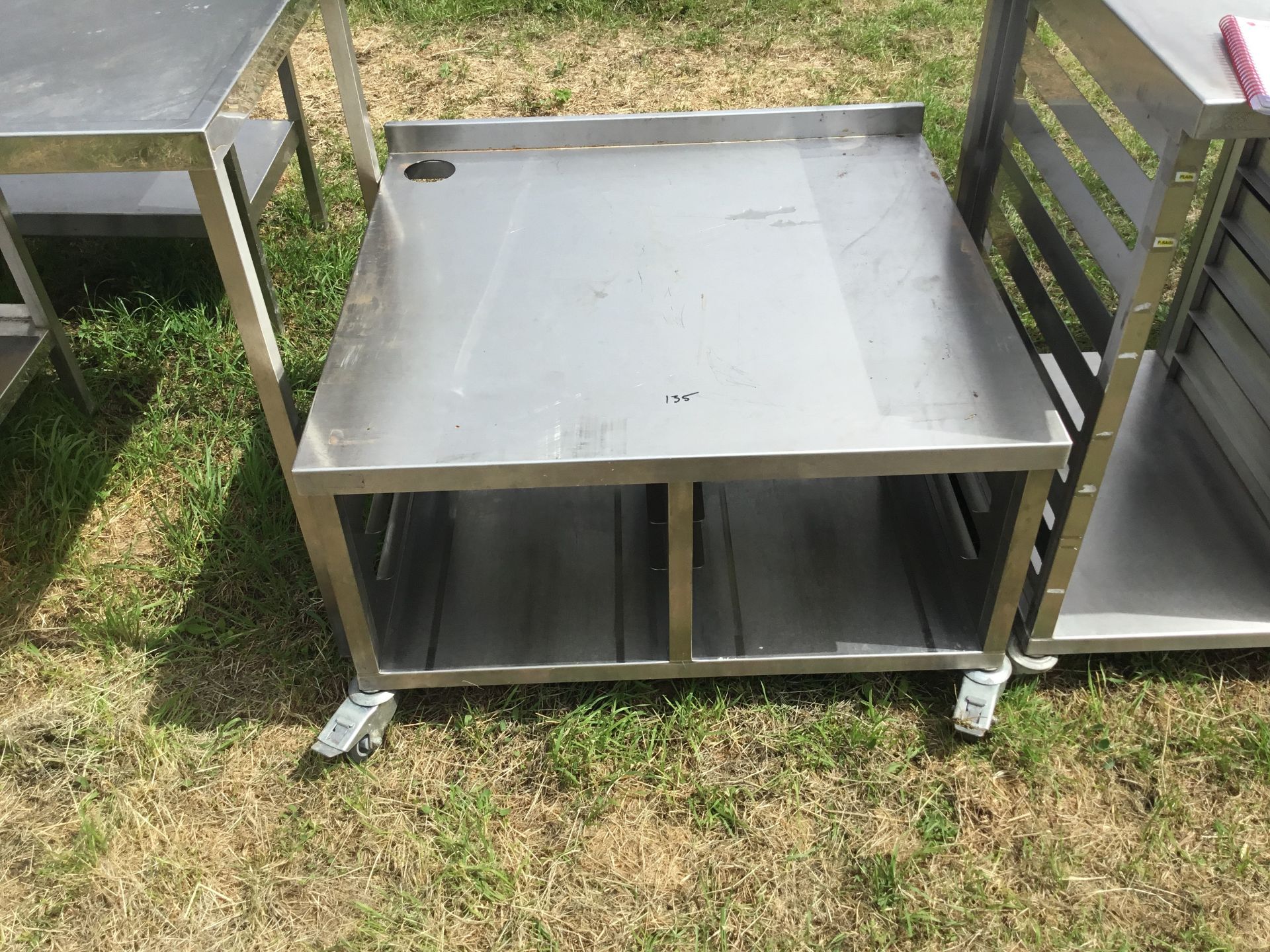 Low bake off oven stand, mobile, 920mm x 870mm x 550mm