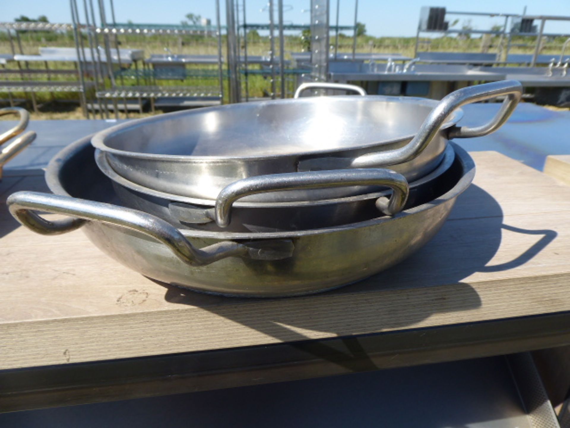 3 assorted Pederno saute pans - Image 2 of 2