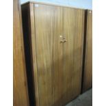 Morris of Glasgow mid century walnut effect wardrobe