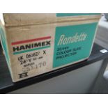 Hanimex Rondette 35mm colour slide projector in box with screen