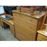 Mid century chest of 5 drawers by Younger Furniture Ltd. with matching dressing table