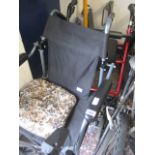 Black collapsible wheelchair