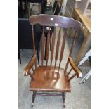 Wooden rocking chair