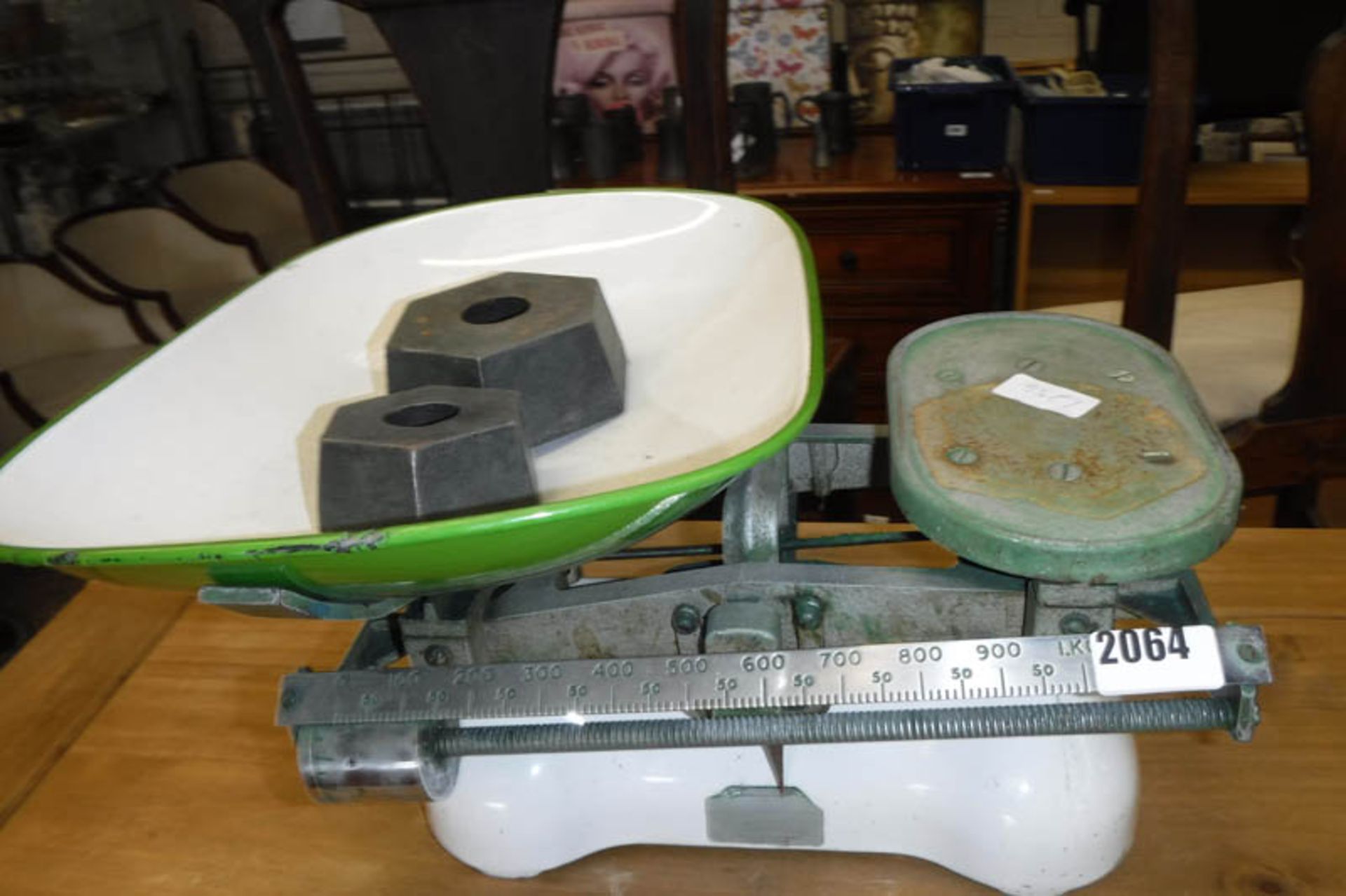 Set of vintage weighing scales