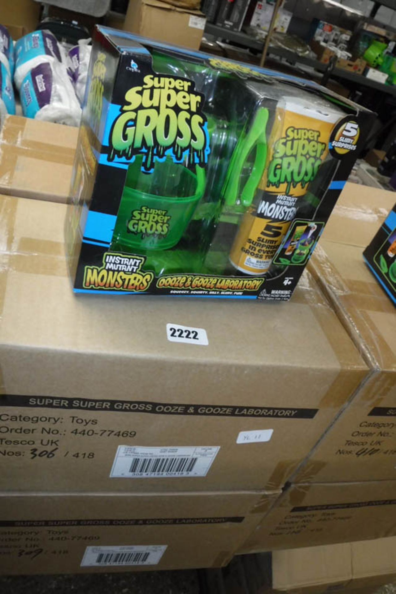 4 boxes of 3 Super Gross Goos and Ooze laboratories