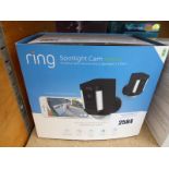 Ring Spotlight cam battery outdoor security camera and spotlight 2 pack