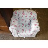 Childs floral upholstered armchair