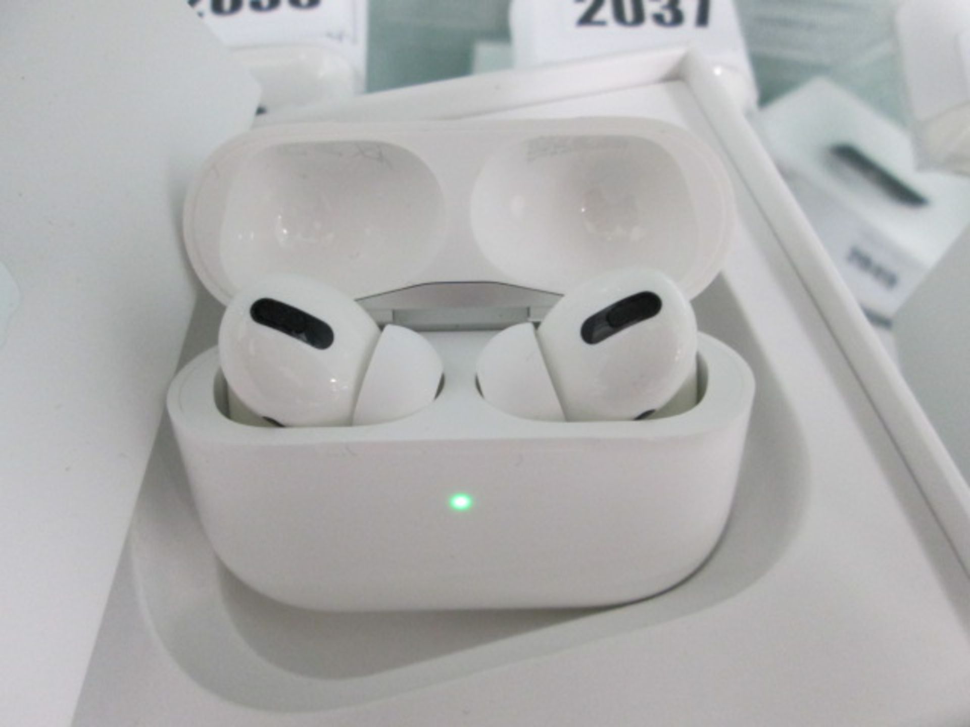 Apple Airpods Pro with wireless charging case and accessories in box - Image 2 of 2