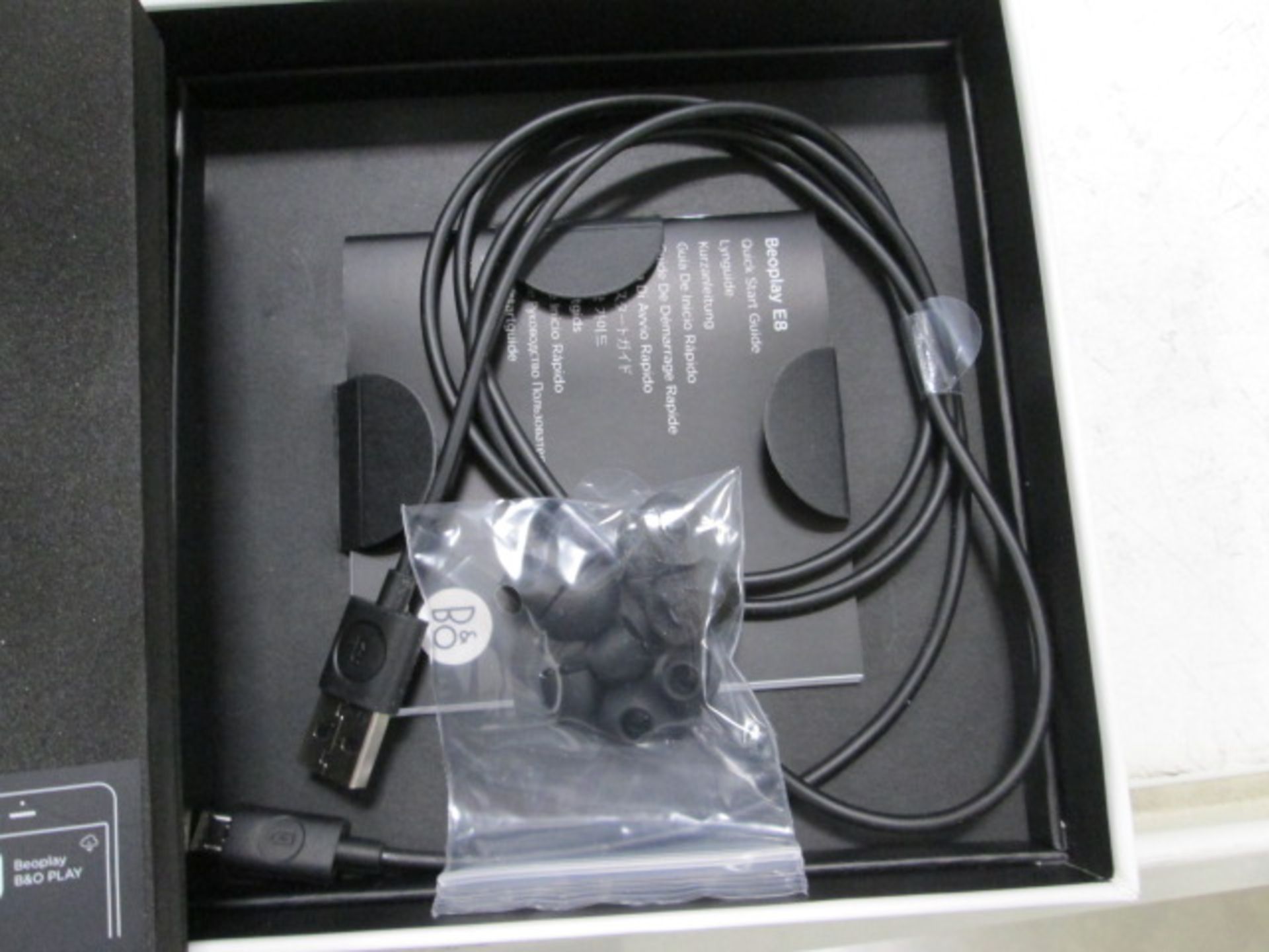 Bang & Olufsen E8 wireless earphones with charging case and box - Image 4 of 4