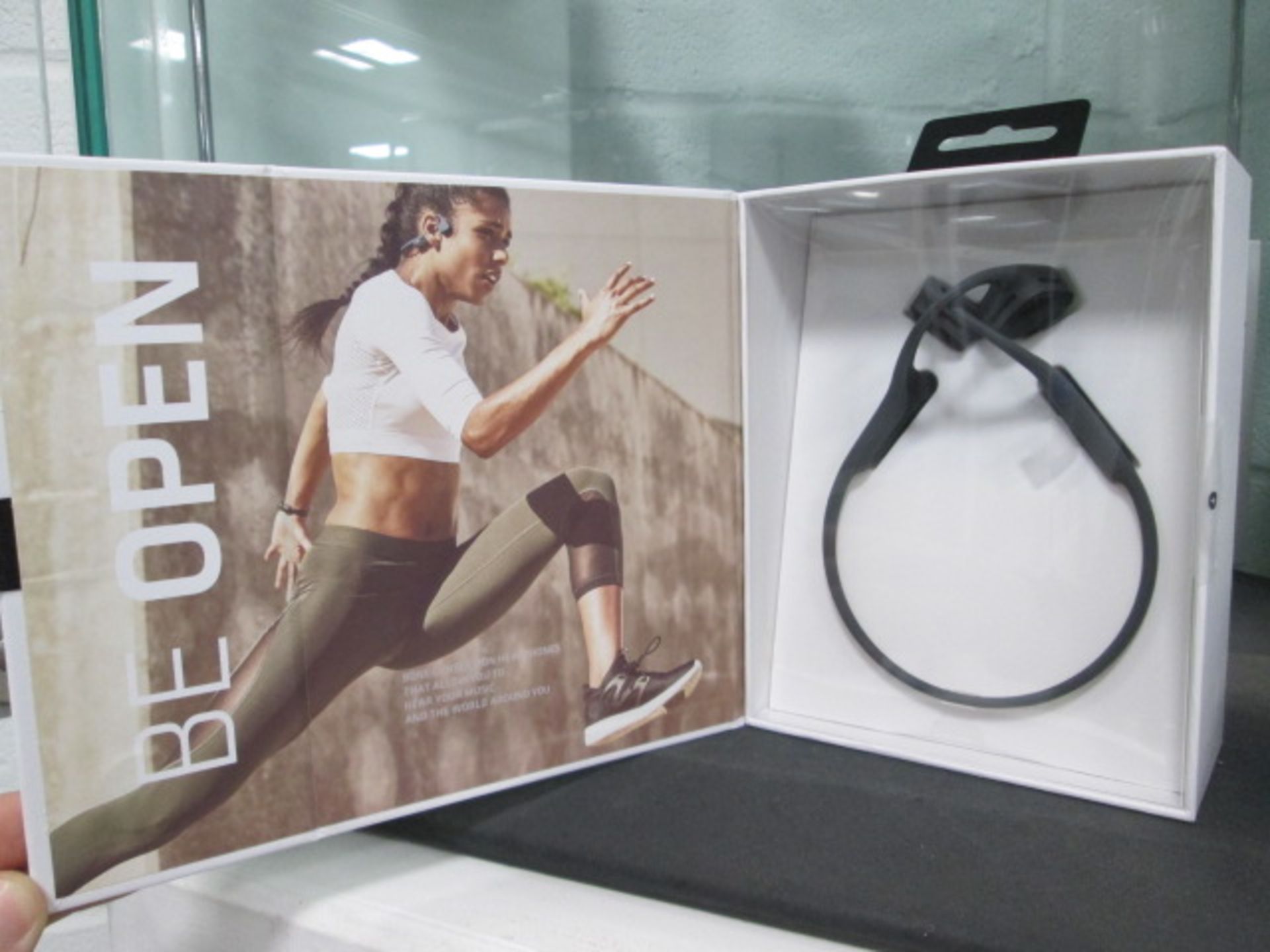 Aftershockz Air wireless bone conduction headphones in box - Image 2 of 2