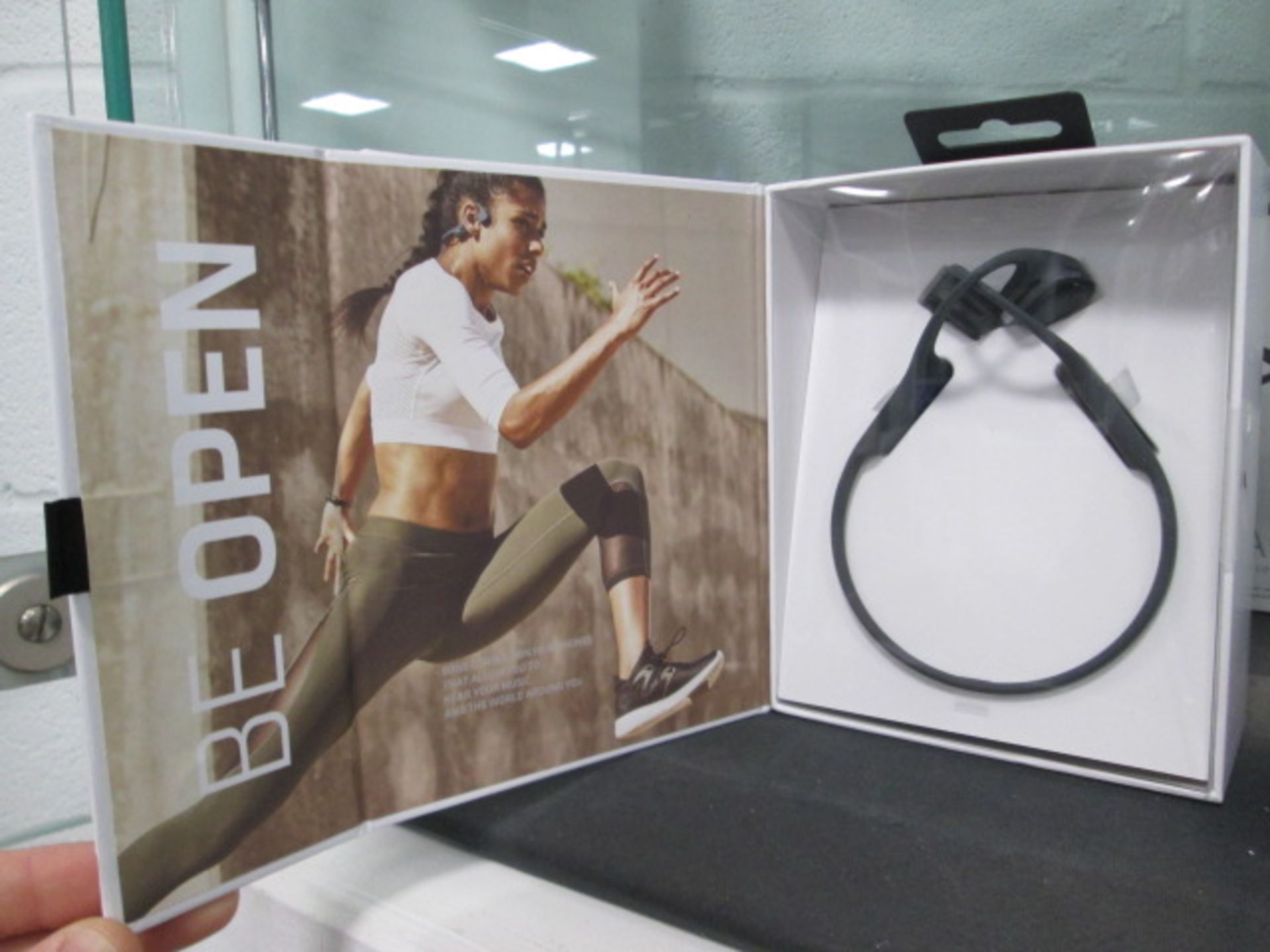 Aftershockz Air wireless bone conduction headphones in box - Image 2 of 2