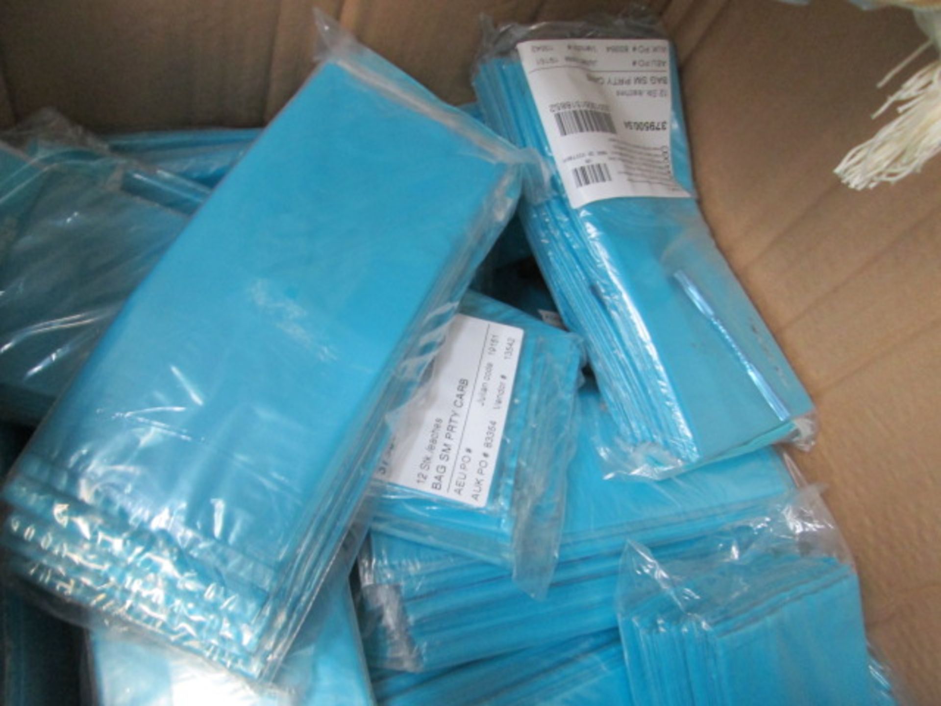 3448 A box of folders, lamp shade and blue party bags - Image 2 of 3