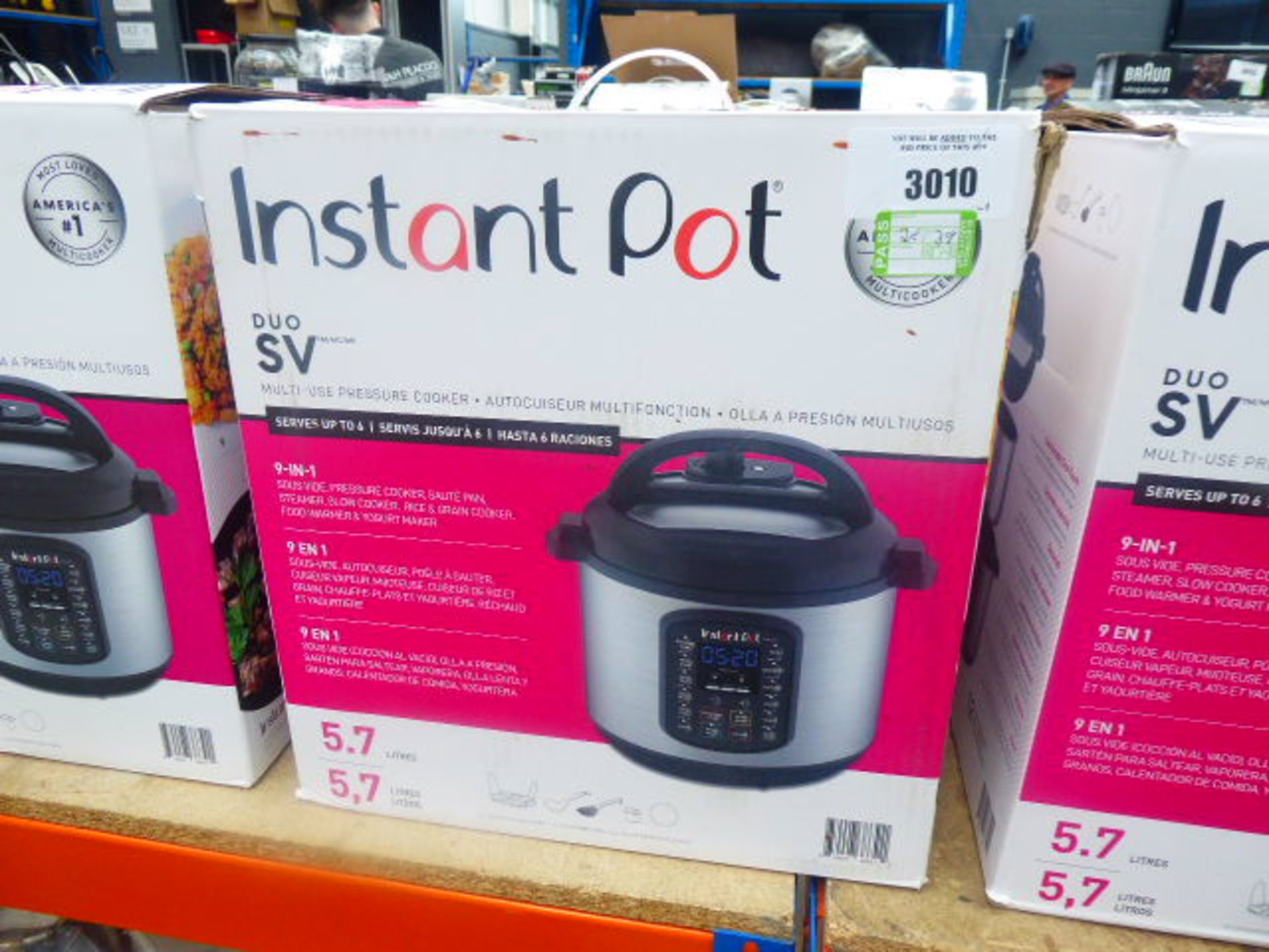 Boxed Instantpot multi-use pressure cooker