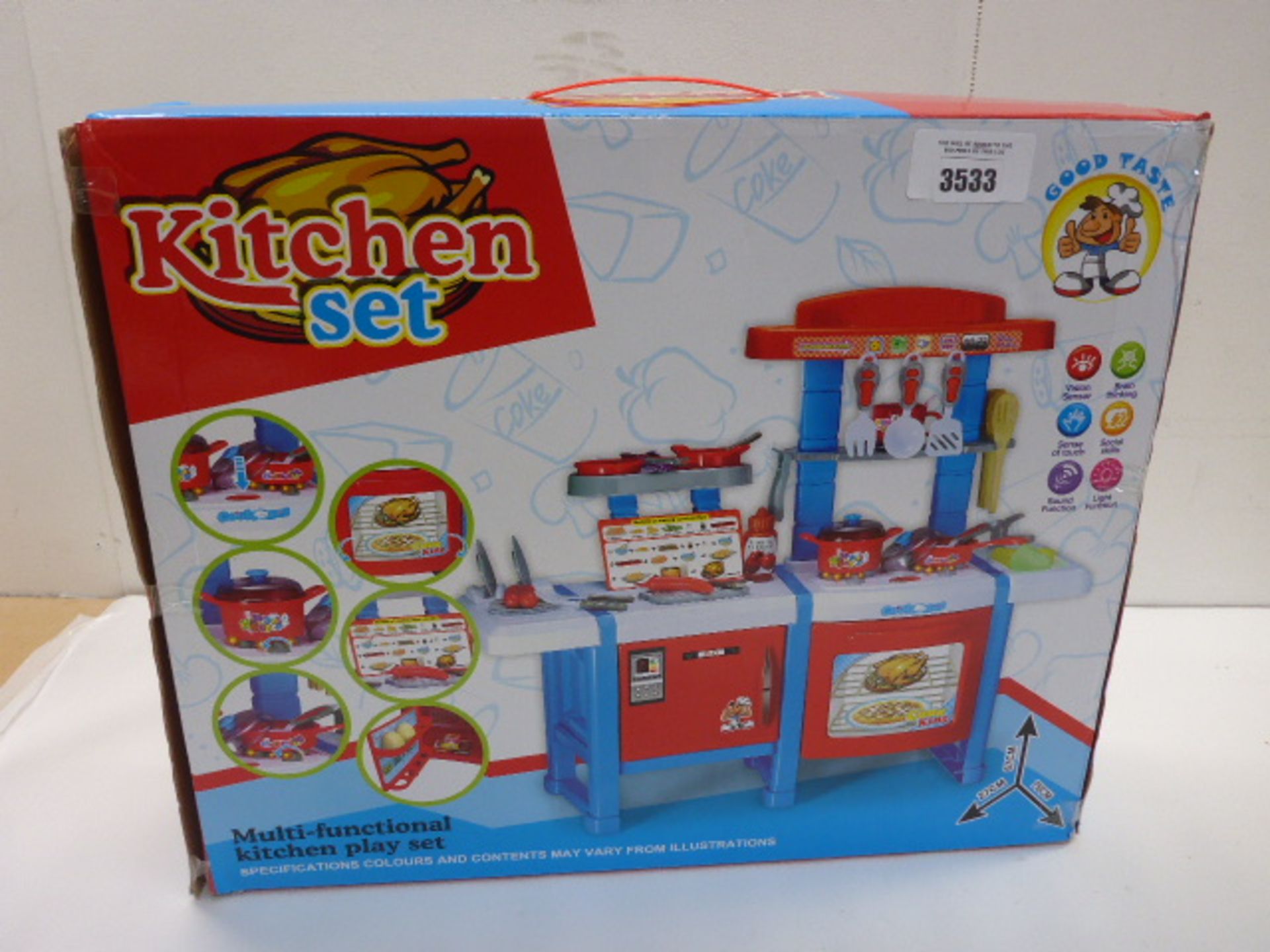 Multi-functional kitchen play set
