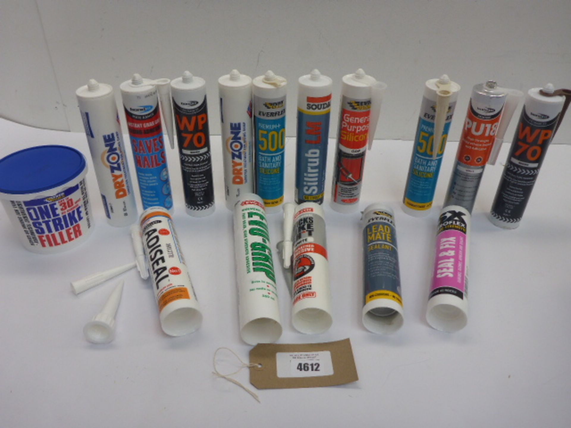 Selection of silicone, adhesives, filler etc