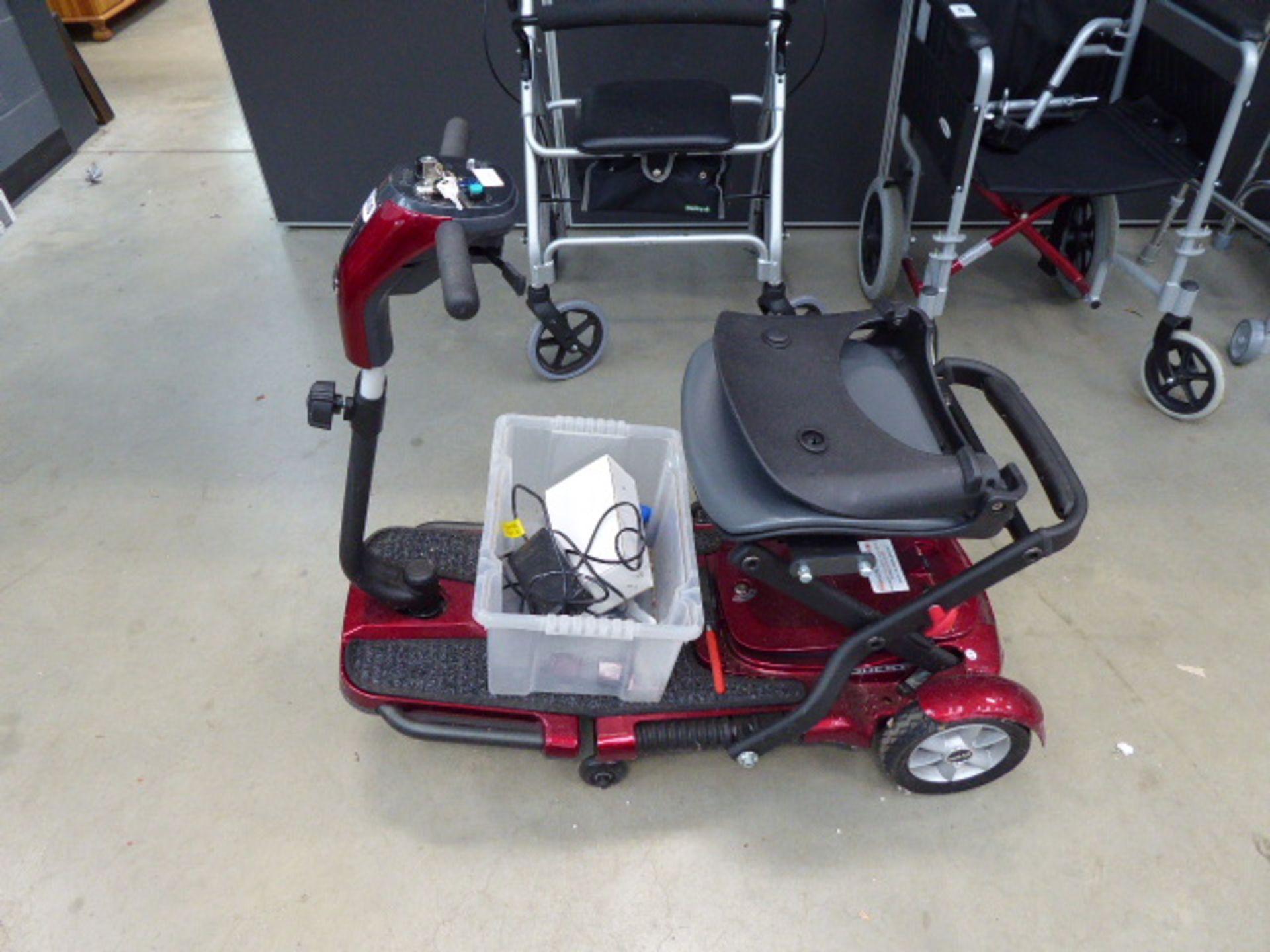 Quest 3 wheeled mobility scooter and an Autochair mobility hoist