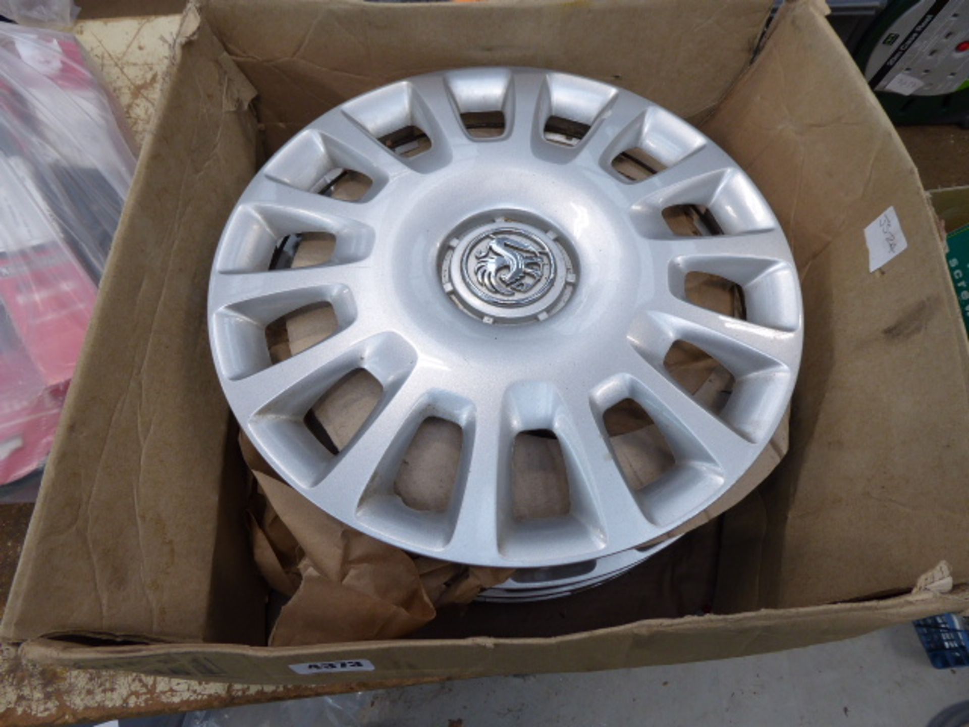 Set of Vauxhall wheel trims