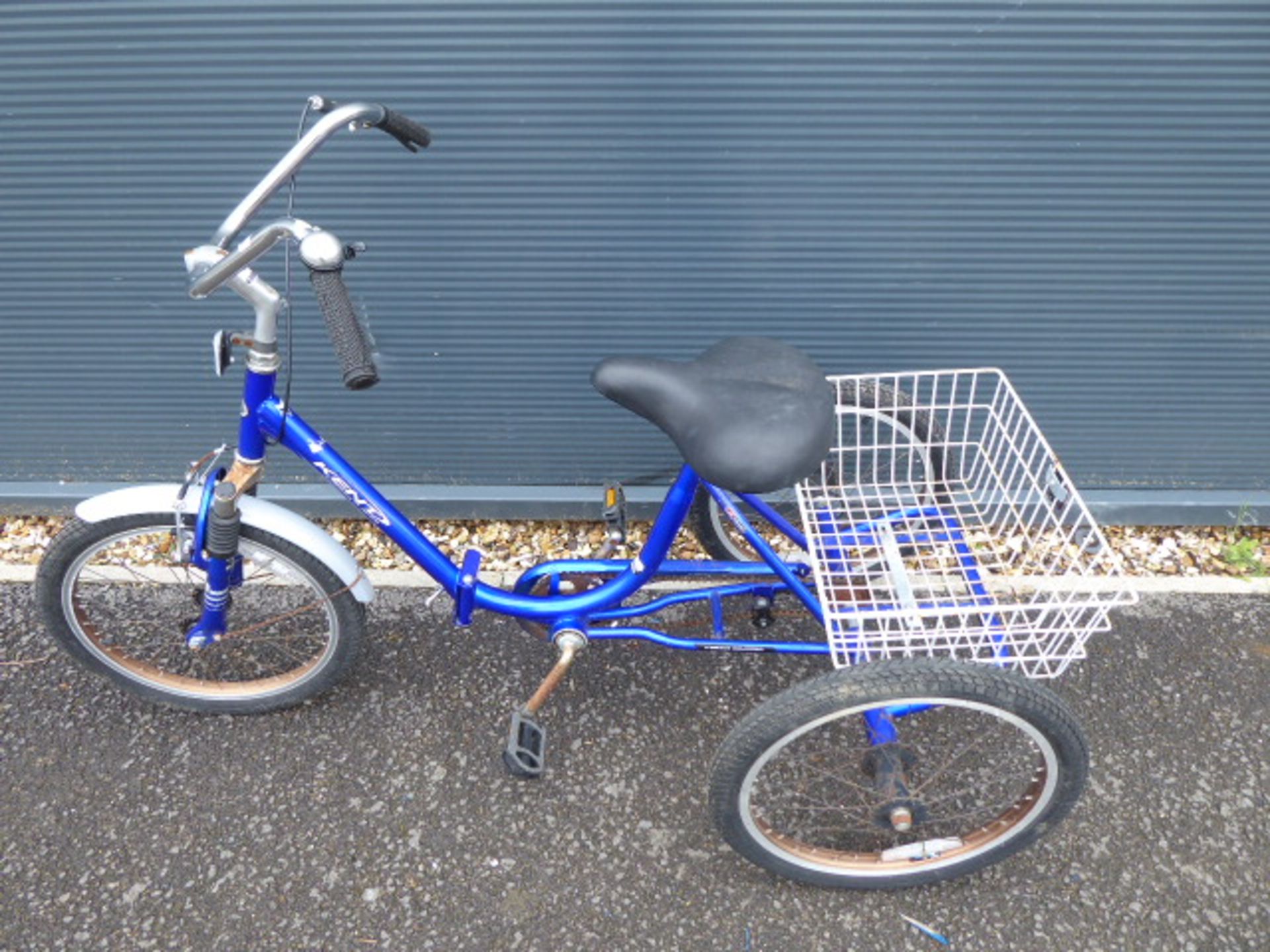 Kend bright blue 3-wheel tricycle