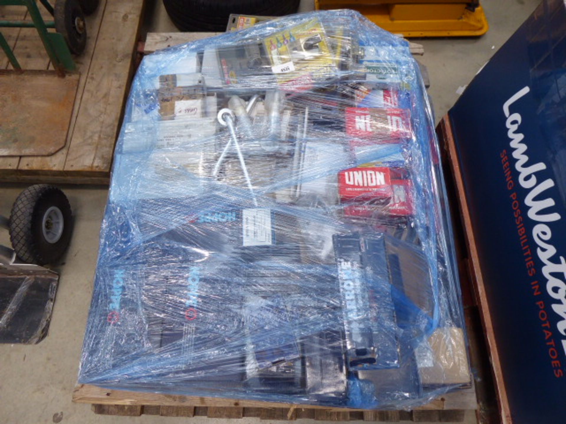 4358 - Large pallet of assorted locks, handles and door furniture