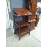 Victorian mahogany stand with sloping adjustable surface