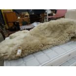 Sheepskin rug