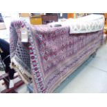 Pink Bokhara carpet