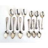 A set of six silver commemorative teaspoons, maker HF&C, Sheffield 1934,