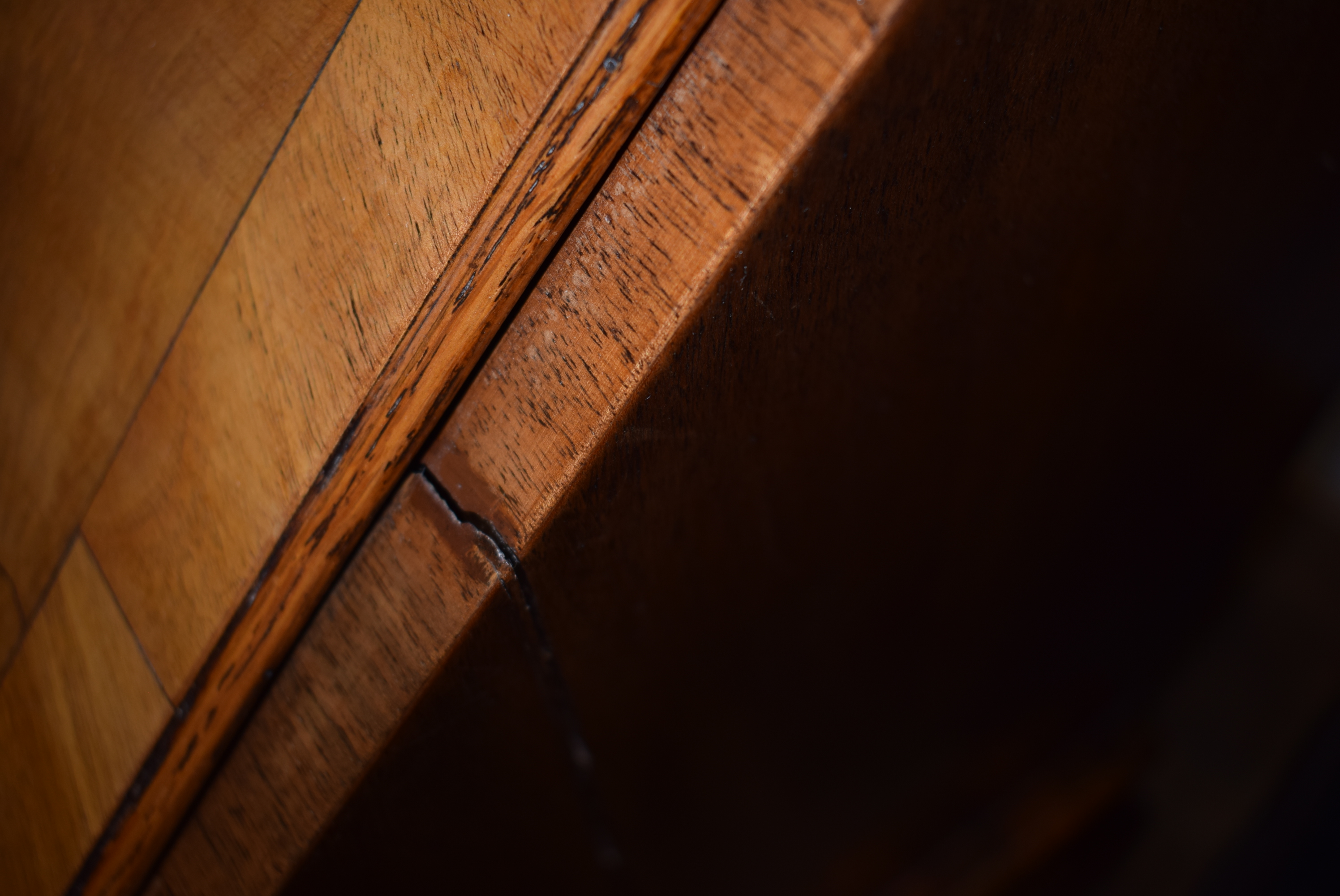 An early 18th century and later walnut bureau on stand, - Image 12 of 24