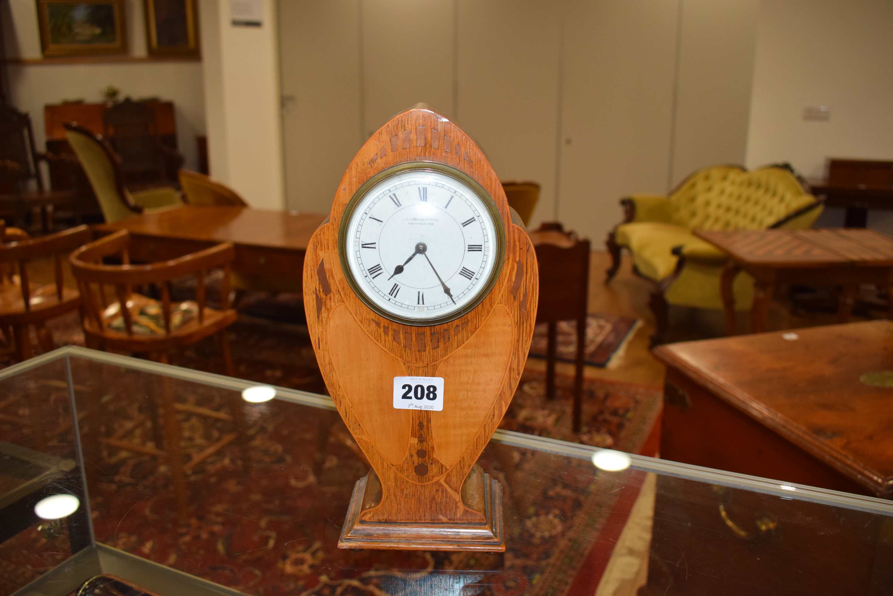 An Art Nouveau mantle timepiece, - Image 10 of 10