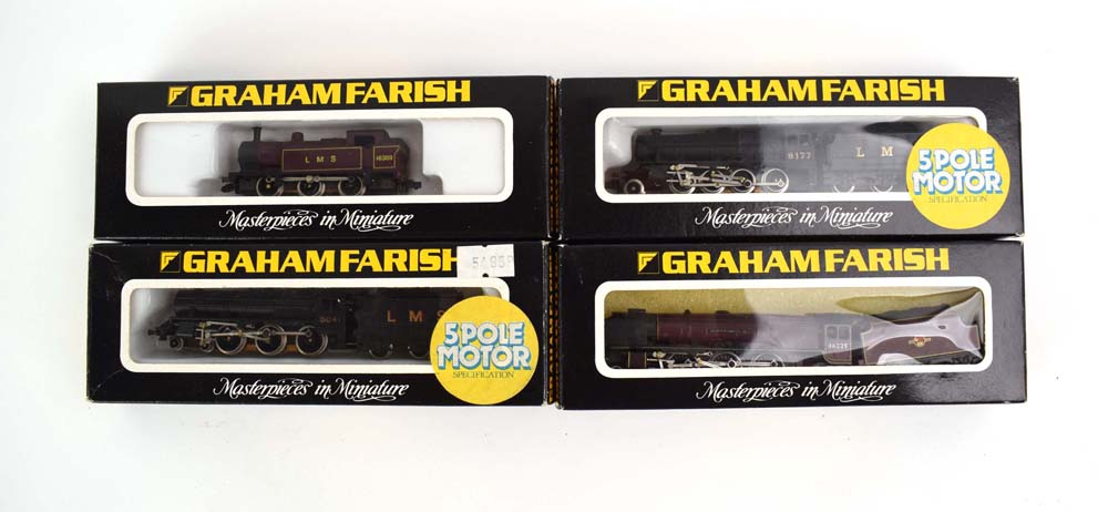 Four Graham Farish N gauge steam loco's including No.