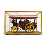 A Bandai 1/16 scale plastic kit built 1919 Garrett steam showman's engine 'Pendel Princess', cased,