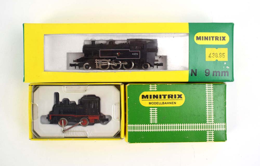 Two Minitrix N gauge tank loco's, 2040 and 2914,
