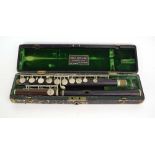 A late 19th/early 20th century cased flute by Rudall, Carte & Co.