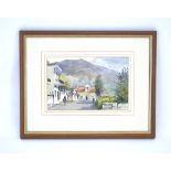 David Green (d. 2013), 'Exo Potami, Crete', signed, watercolour, 17.