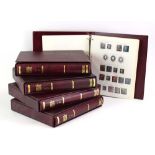 A set of five Stanley Gibbons Great Britain stamp albums, 1840 onwards,