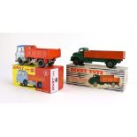 Two Dinky models: 418 Comet wagon and 435 Bedford TK tipper,