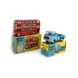 Two Corgi models: 409 Forward control Jeep FC-150 and 468 London Transport Routemaster bus,