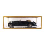 A kit-built Pocher 1/8 scale 1935 Mercedes 500 K-AK Cabriolet, cased, case w. 77.