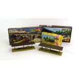 A large quantity of N gauge kit built trackside buildings and accessories,