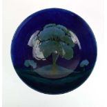 William Moorcroft for Moorcroft, a 'Moonlit Blue' pattern bowl, d.