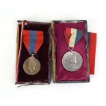 A cased Faithful Service Medal awarded to Herbert Andrew Berry,