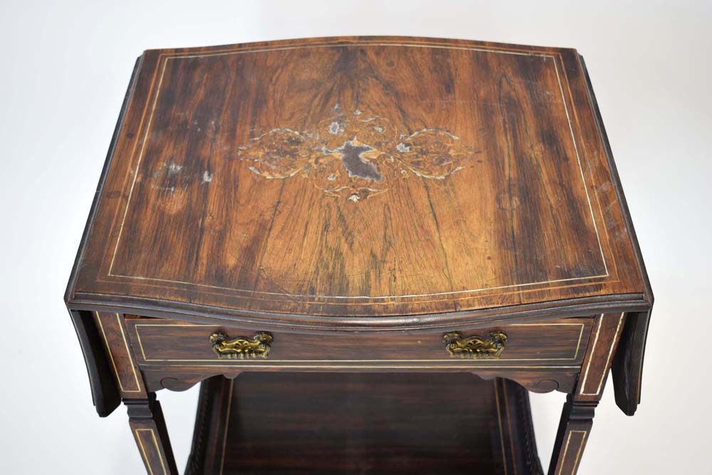 An Edwardian Sheraton Revival rosewood, - Image 3 of 3