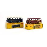 Two Dinky models: 281 luxury coach and 283 BOAC coach,