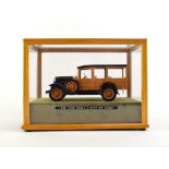 An American metal kit built 1929 Ford Model A station wagon, cased, case w.